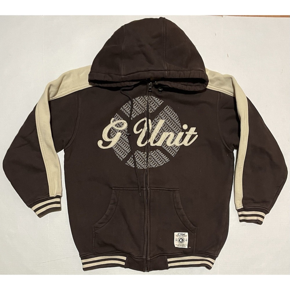 Vintage G-Unit Heavyweight Full Zip Hoodie Large‎ 50 Cent Tony Yayo Loyd Bank